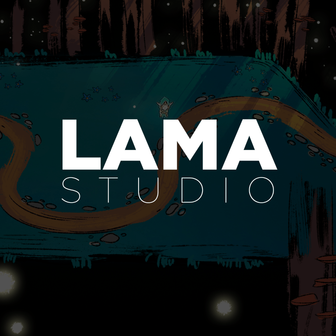 Image sur fond noir de Lama Studio
