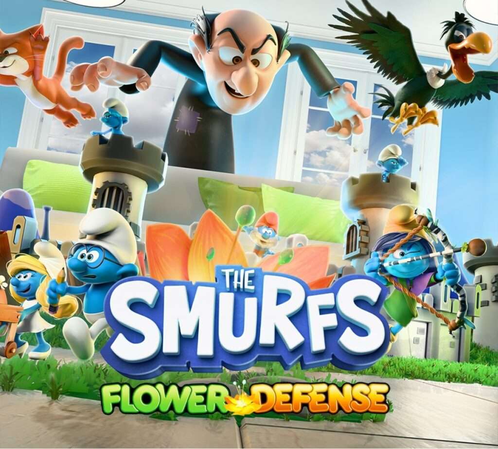 The smurfs flower defense 